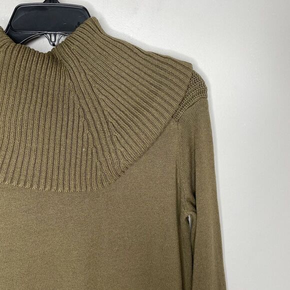 MICHAEL Michael Kors Womens Olive Green Cowl-Neck Pullover Sweater Sz S Tunic - Picture 6 of 8